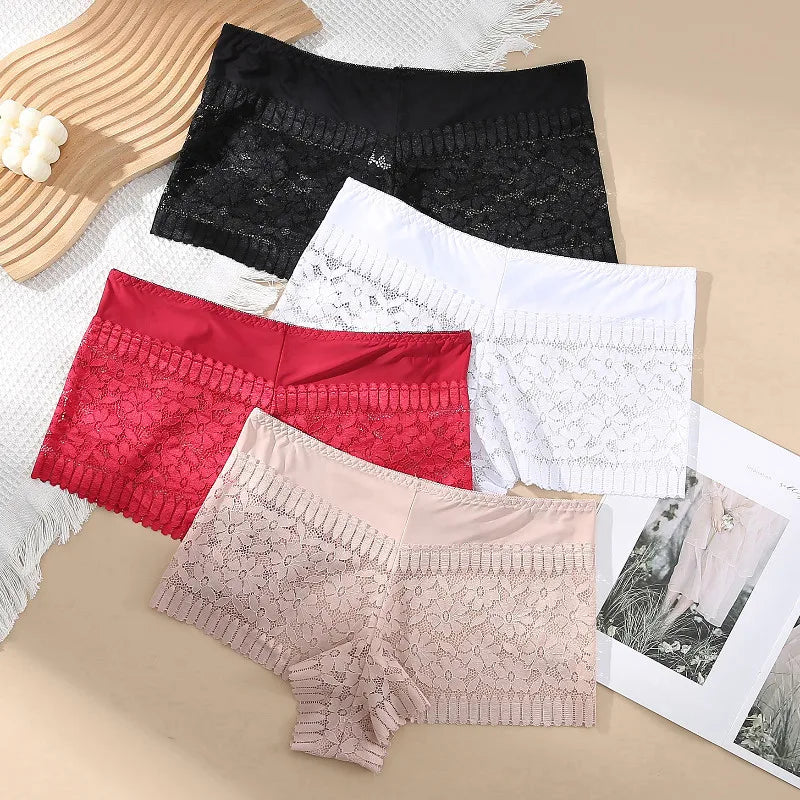 Elegant Lace High-Waist Briefs