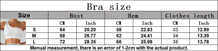 One Shoulder Sports Bra
