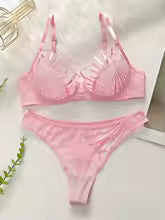 Elegant Mesh Lingerie Set