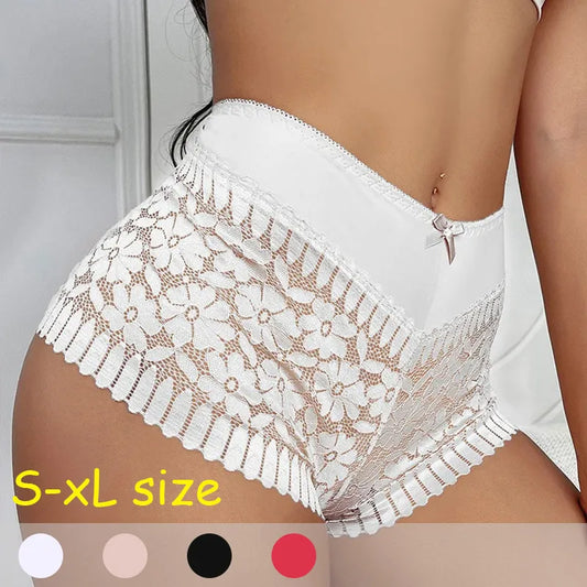 Elegant Lace High-Waist Briefs