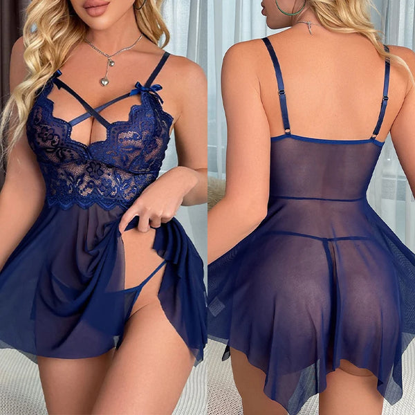 Elegant Lace Nightie Set