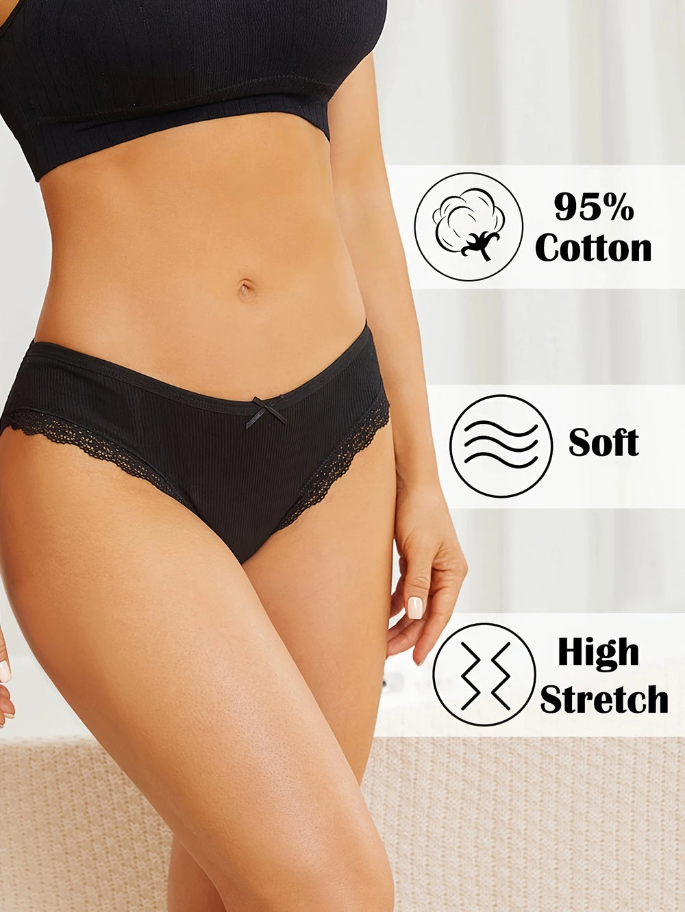 Comfy Lace Cotton Panties