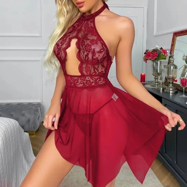 Elegant Lace Nightwear Set