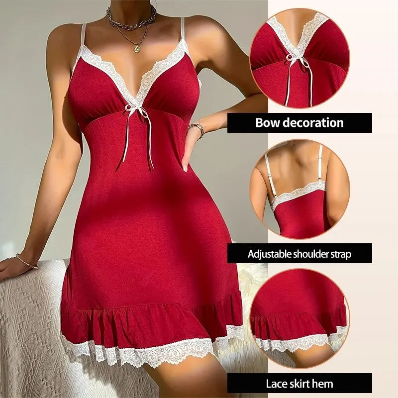 Silky Lace Comfort Dress