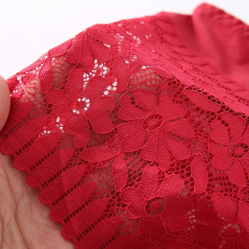 Elegant Lace High-Waist Briefs